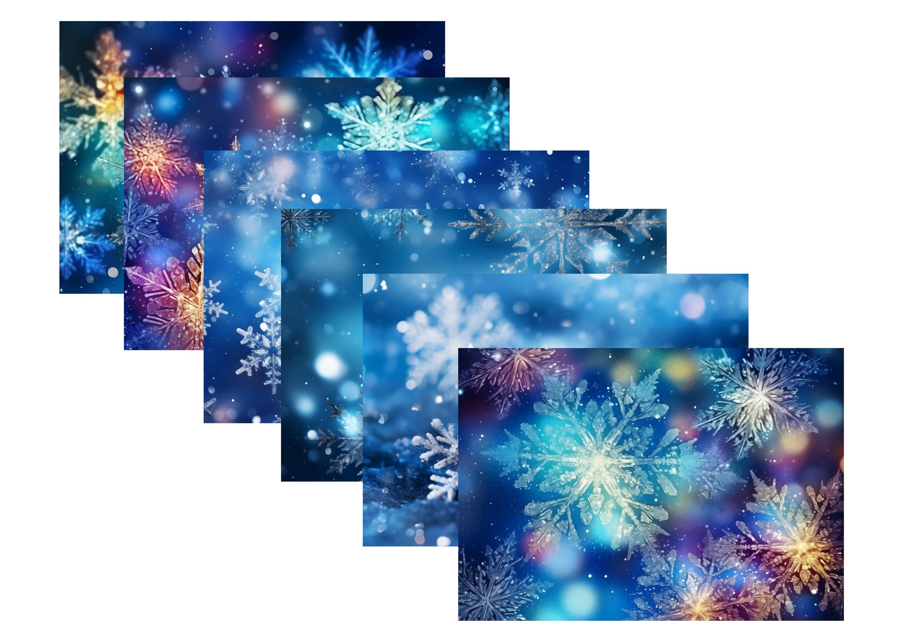 LovedbyGaby A4 journalpaper set Snowflakes