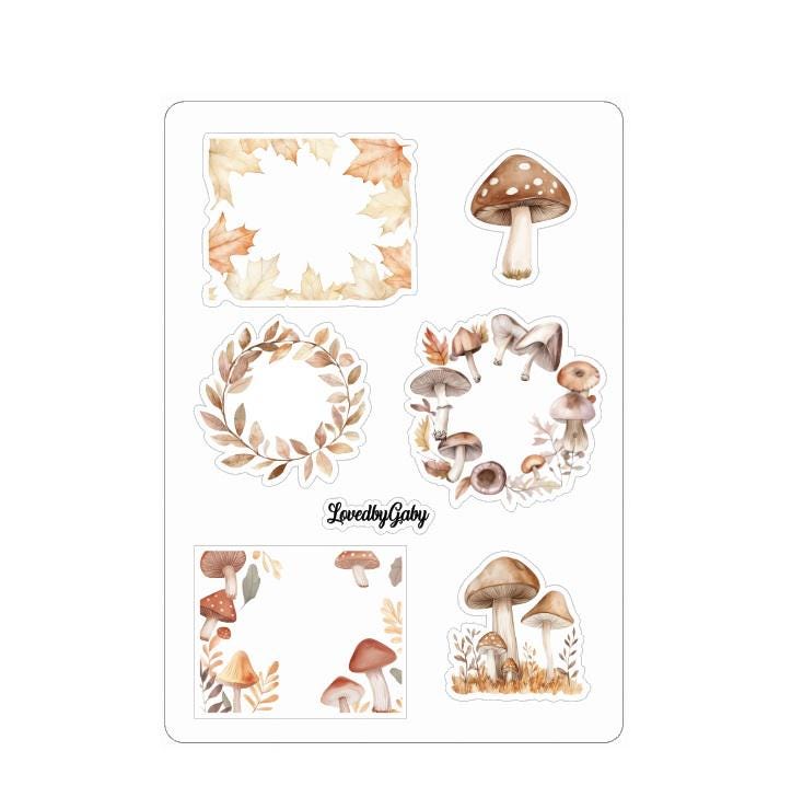 LovedbyGaby stickers Woodland kids