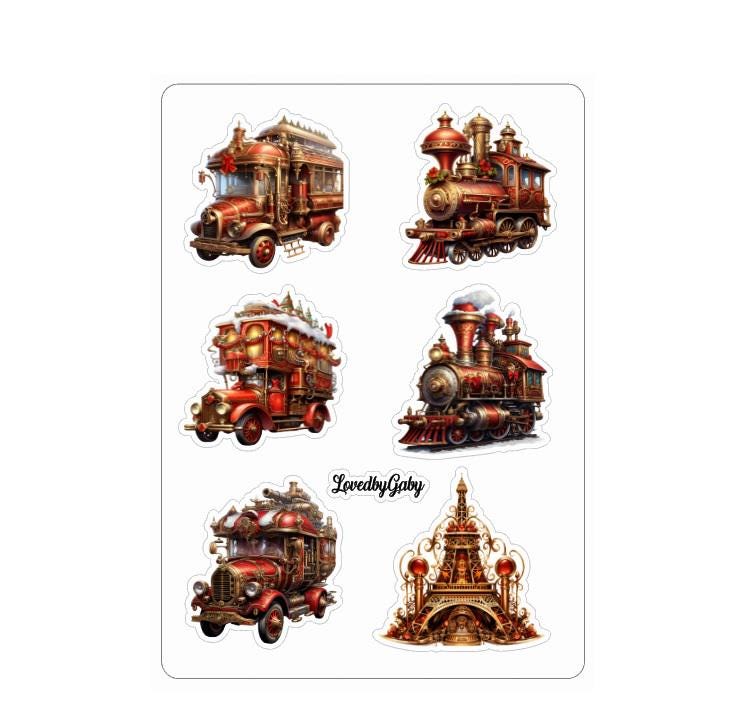 LovedbyGaby stickers Steampunk christmas 2