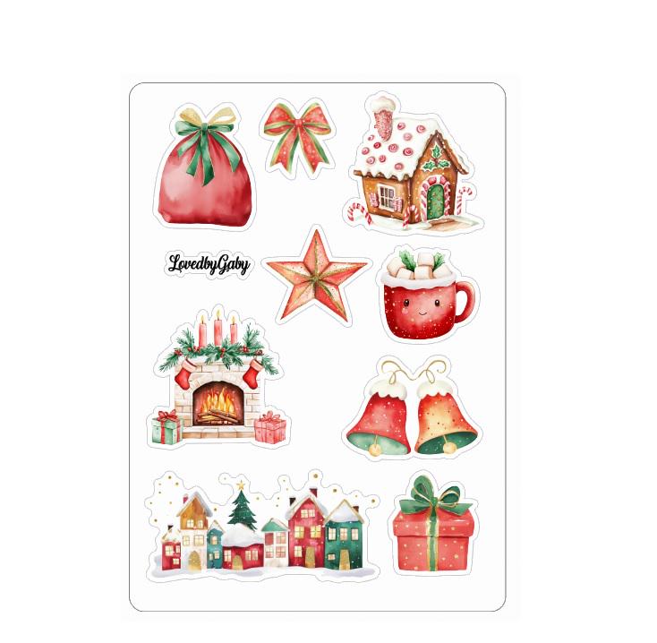 LovedbyGaby stickers kids Christmas