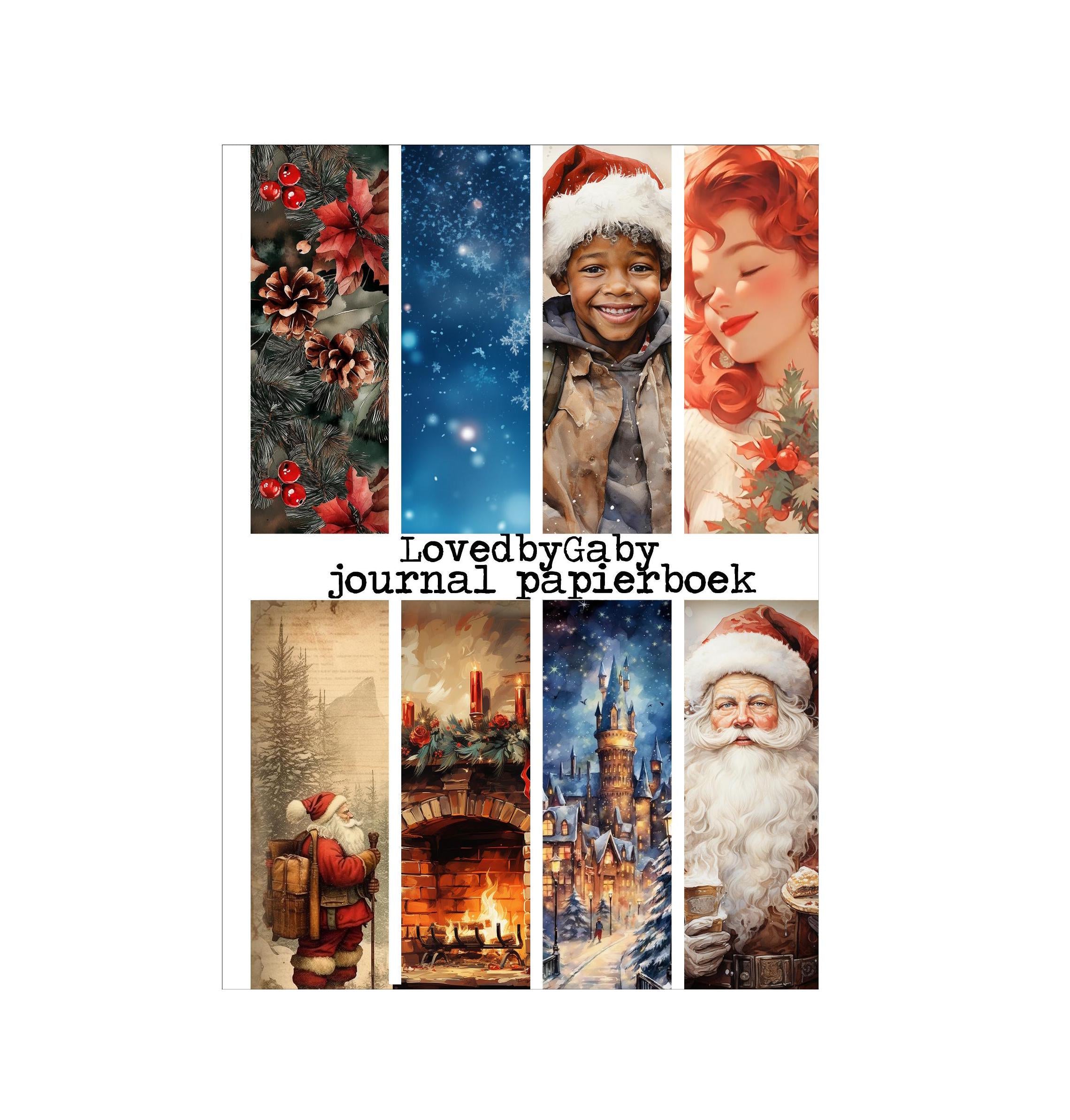 LovedbyGaby A4 journalpaper book 8 Christmas