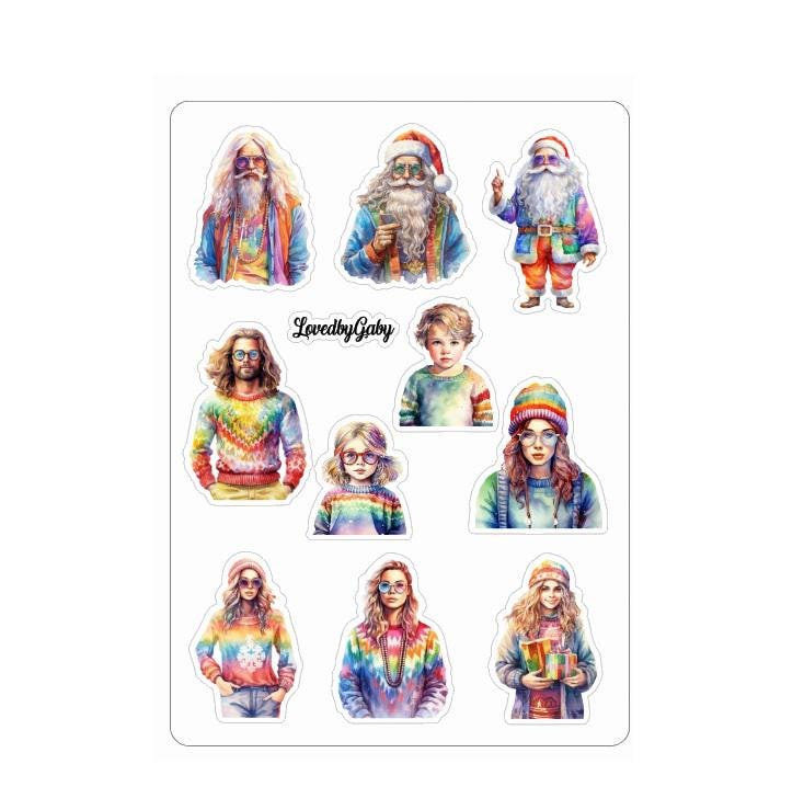 LovedbyGaby stickers Hippie christmas