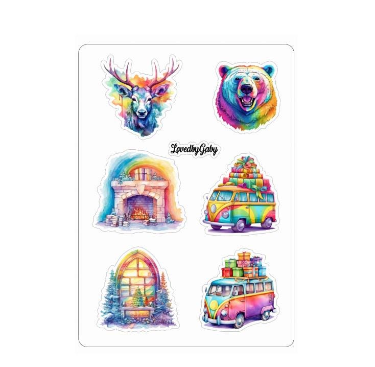 LovedbyGaby stickers Hippie christmas