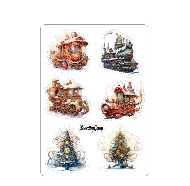 LovedbyGaby stickers Steampunk dickens style