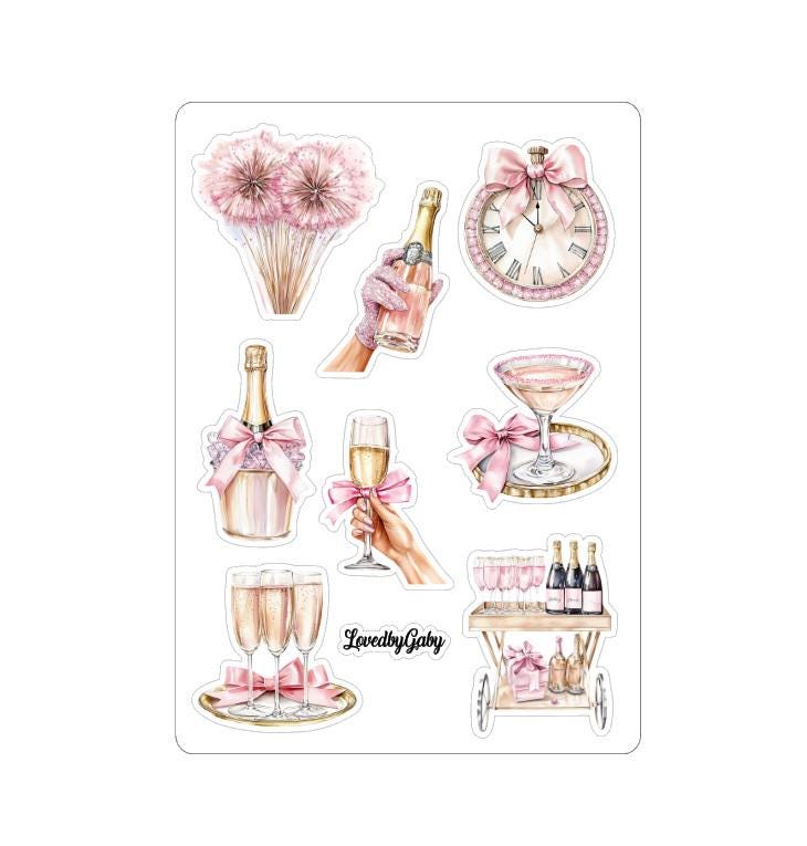 LovedbyGaby stickers Pink New Year
