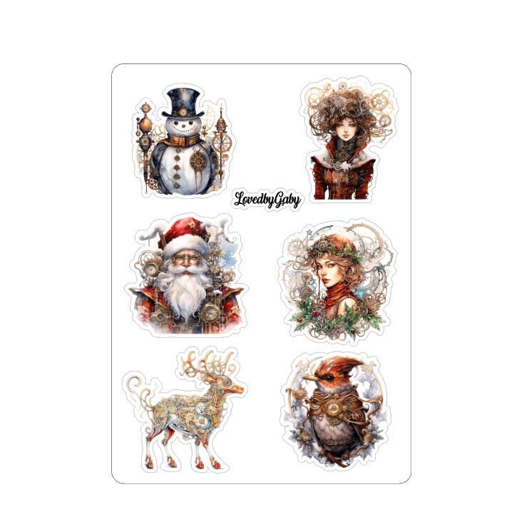 LovedbyGaby stickers Steampunk dickens style