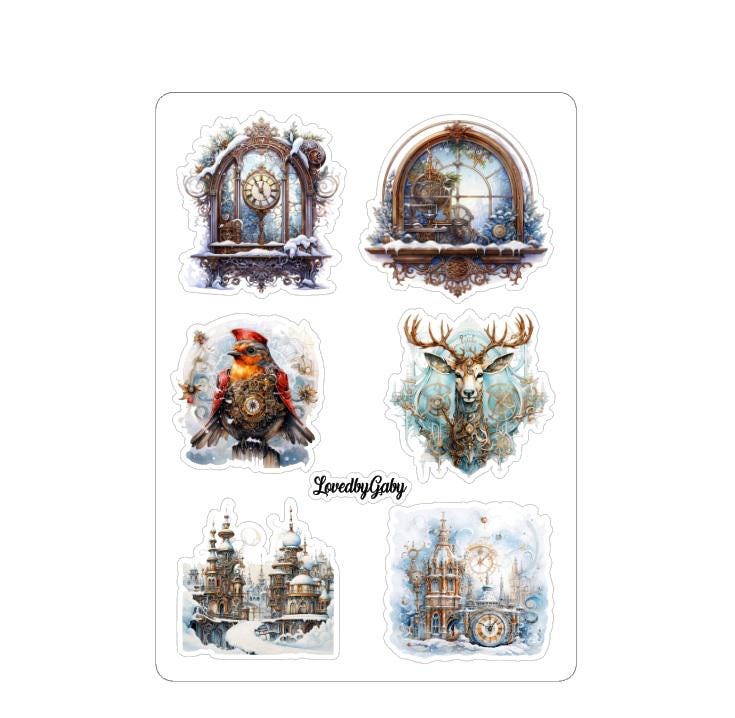 LovedbyGaby stickers Steampunk dickens style