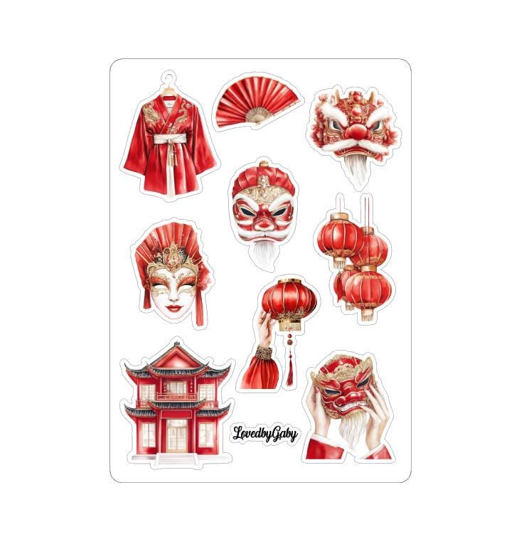 LovedbyGaby stickers Chinese New Year