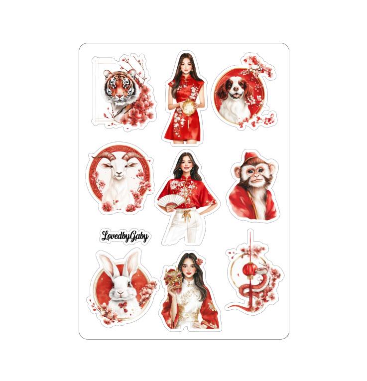 LovedbyGaby stickers Chinese New Year
