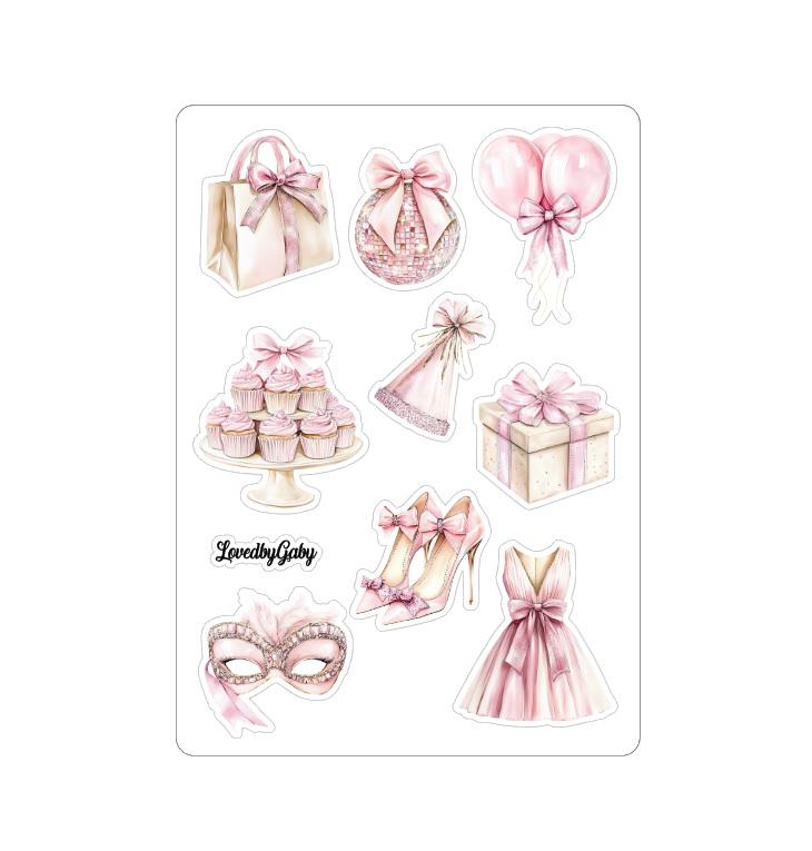 LovedbyGaby stickers Pink New Year
