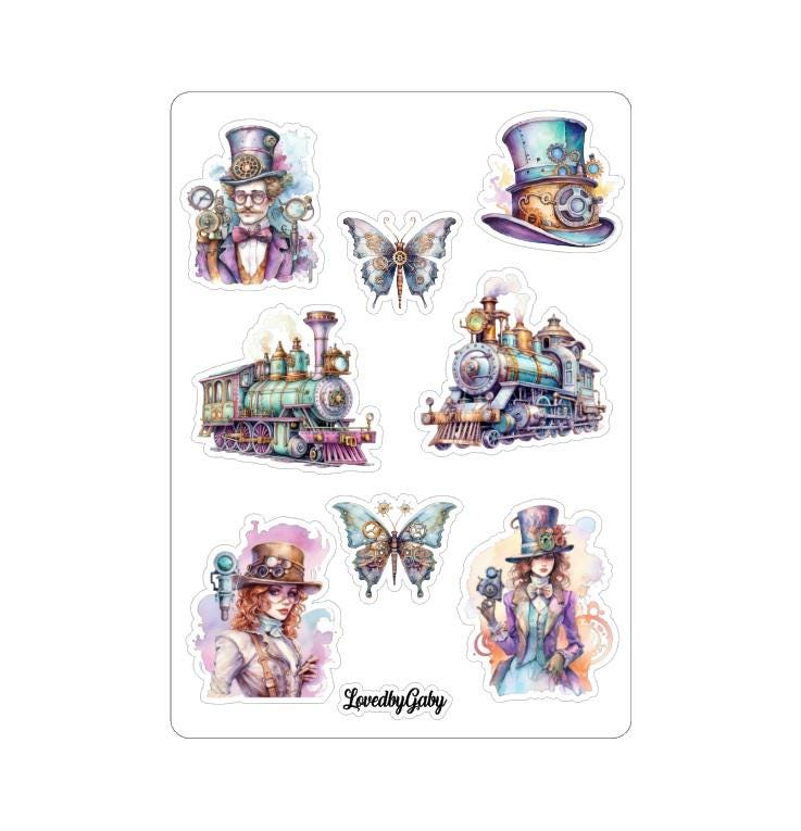 LovedbyGaby stickers Steampunk pastel