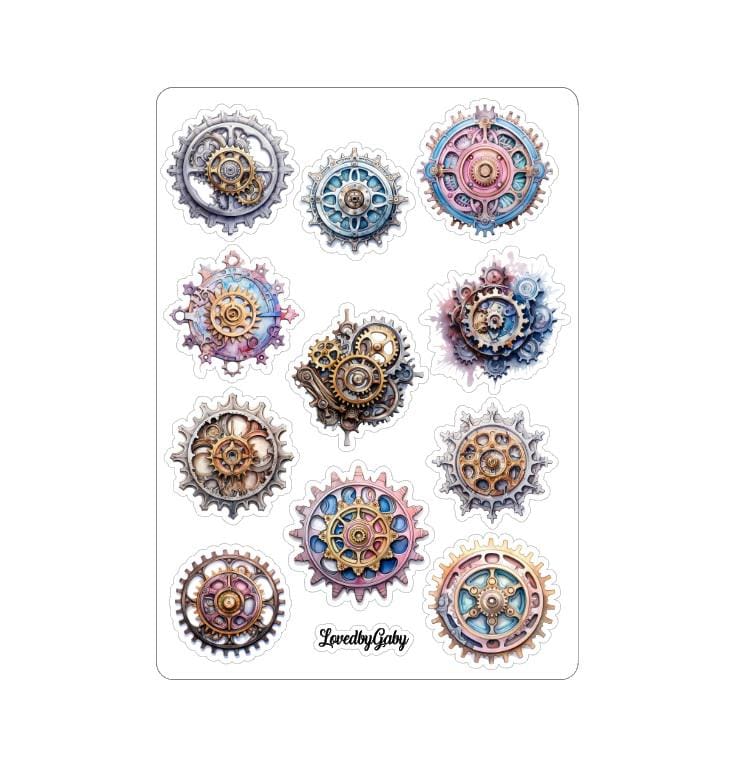 LovedbyGaby stickers Steampunk pastel