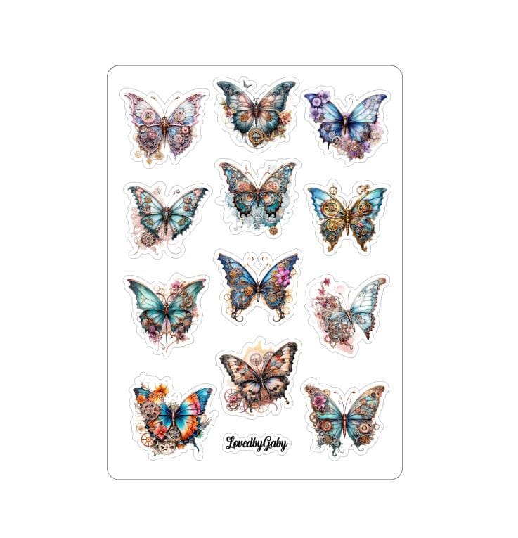 LovedbyGaby stickers Steampunk pastel