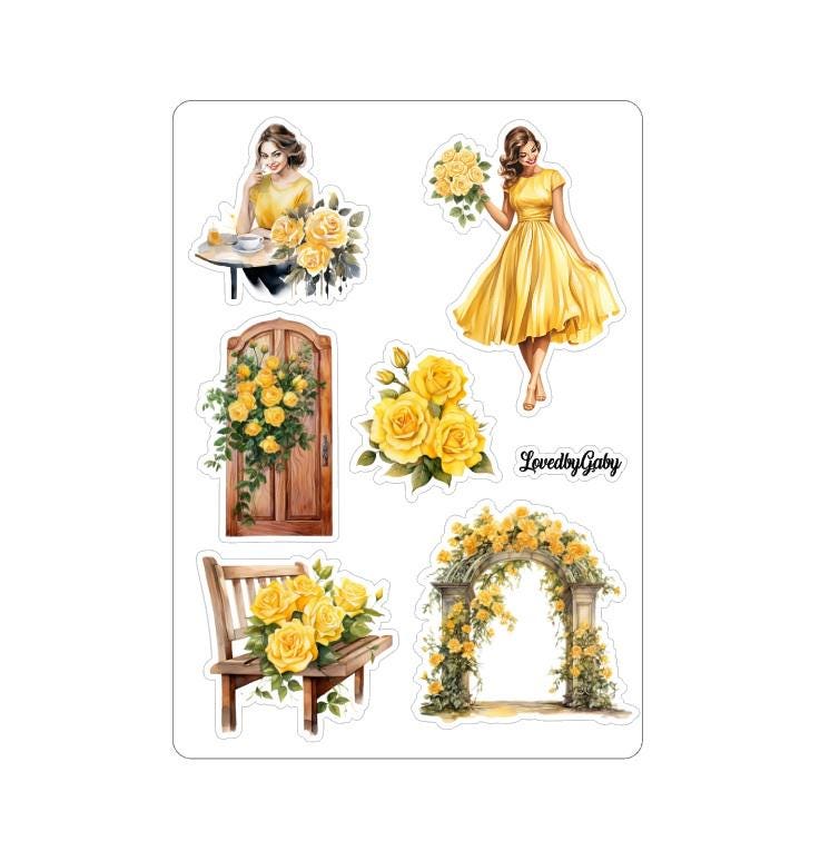 LovedbyGaby stickers Shabby Yellow