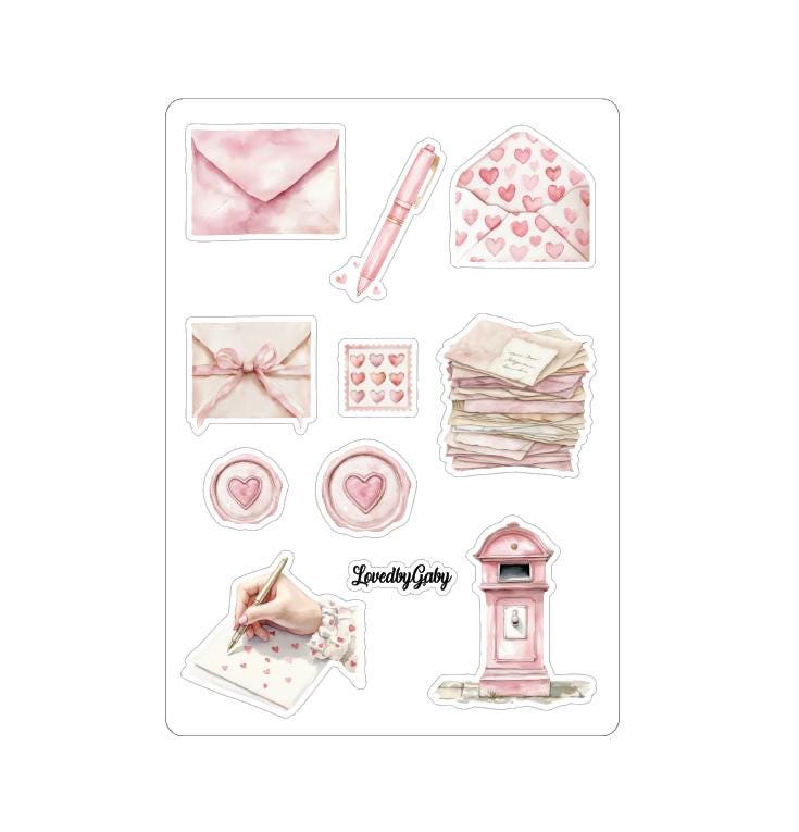 LovedbyGaby stickers Love letters