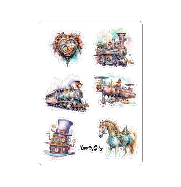 LovedbyGaby stickers Steampunk pastel