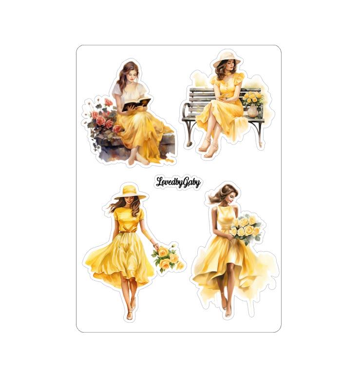 LovedbyGaby stickers Shabby Yellow
