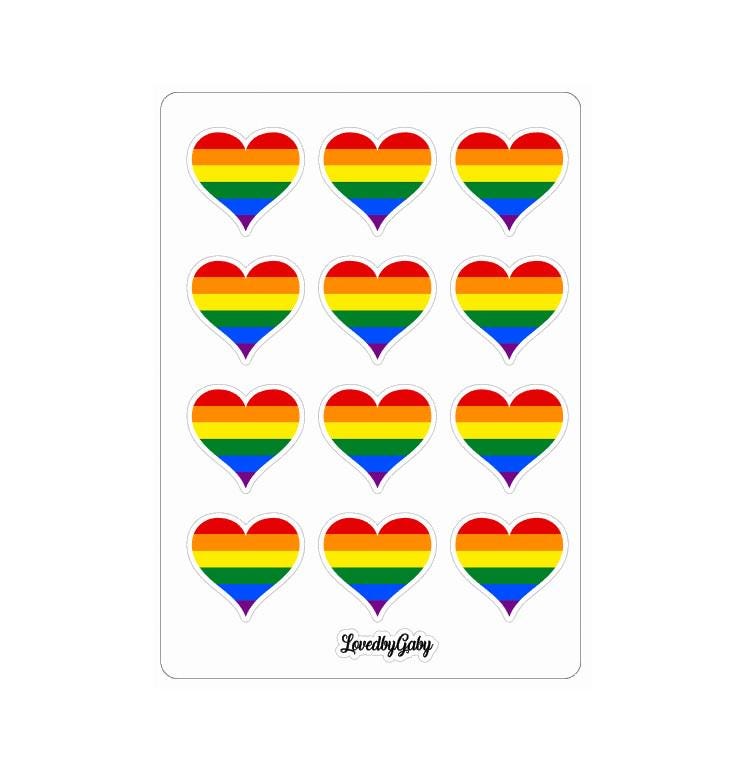 LovedbyGaby stickers "Pride and love"