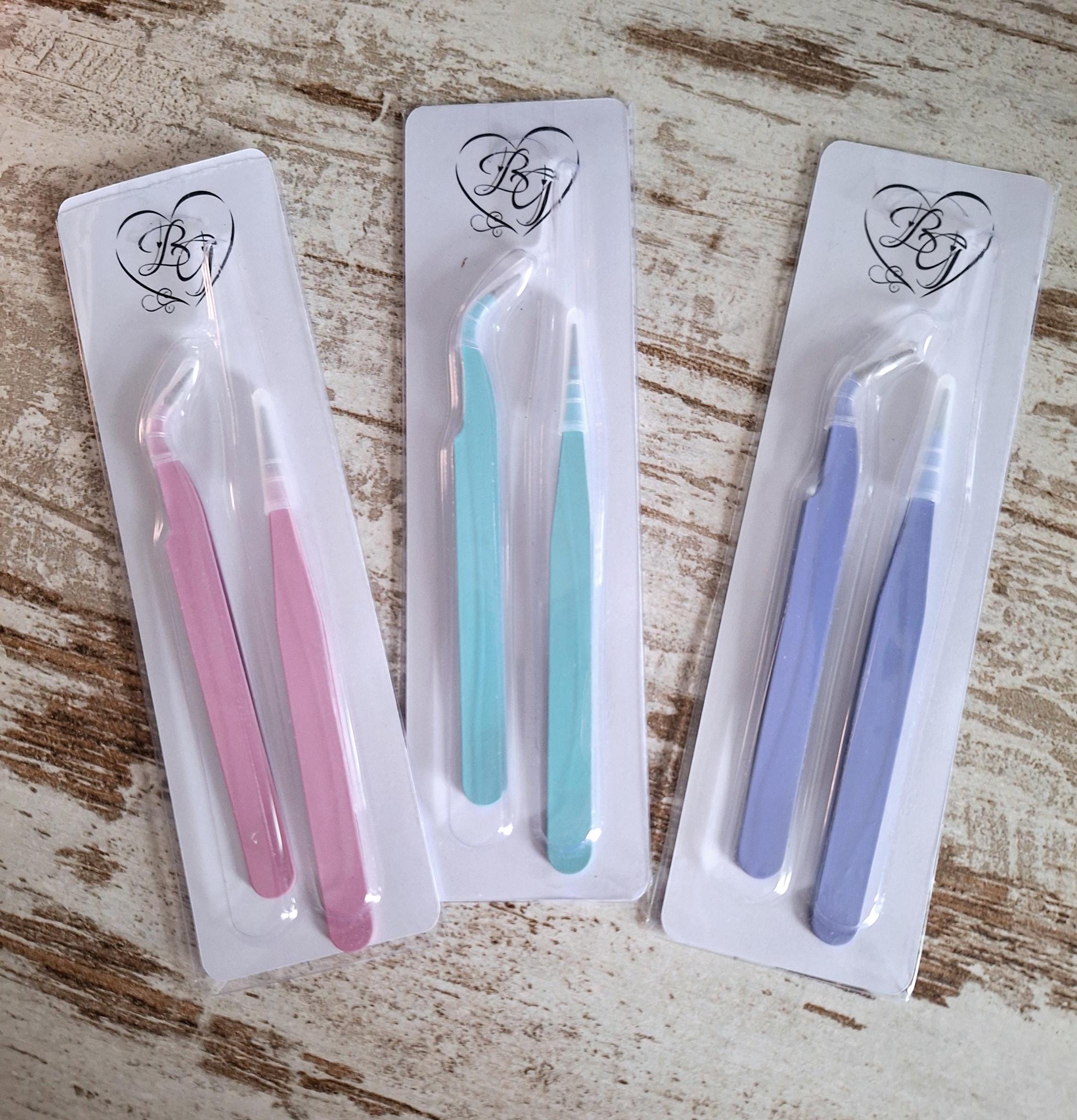 Pastel sticker tweezers sets