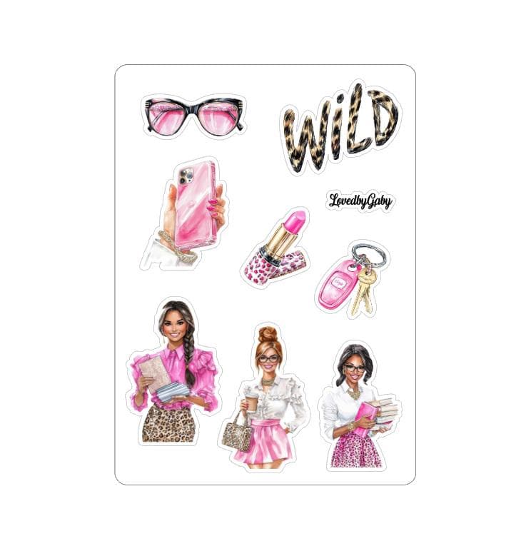 LovedbyGaby stickers Boss woman Leopard