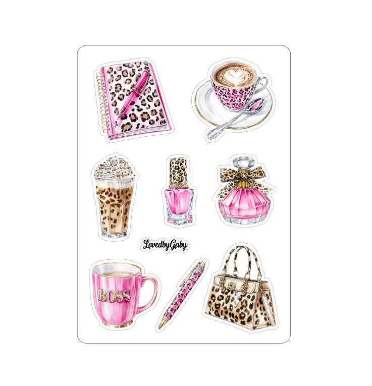LovedbyGaby stickers Boss woman Leopard