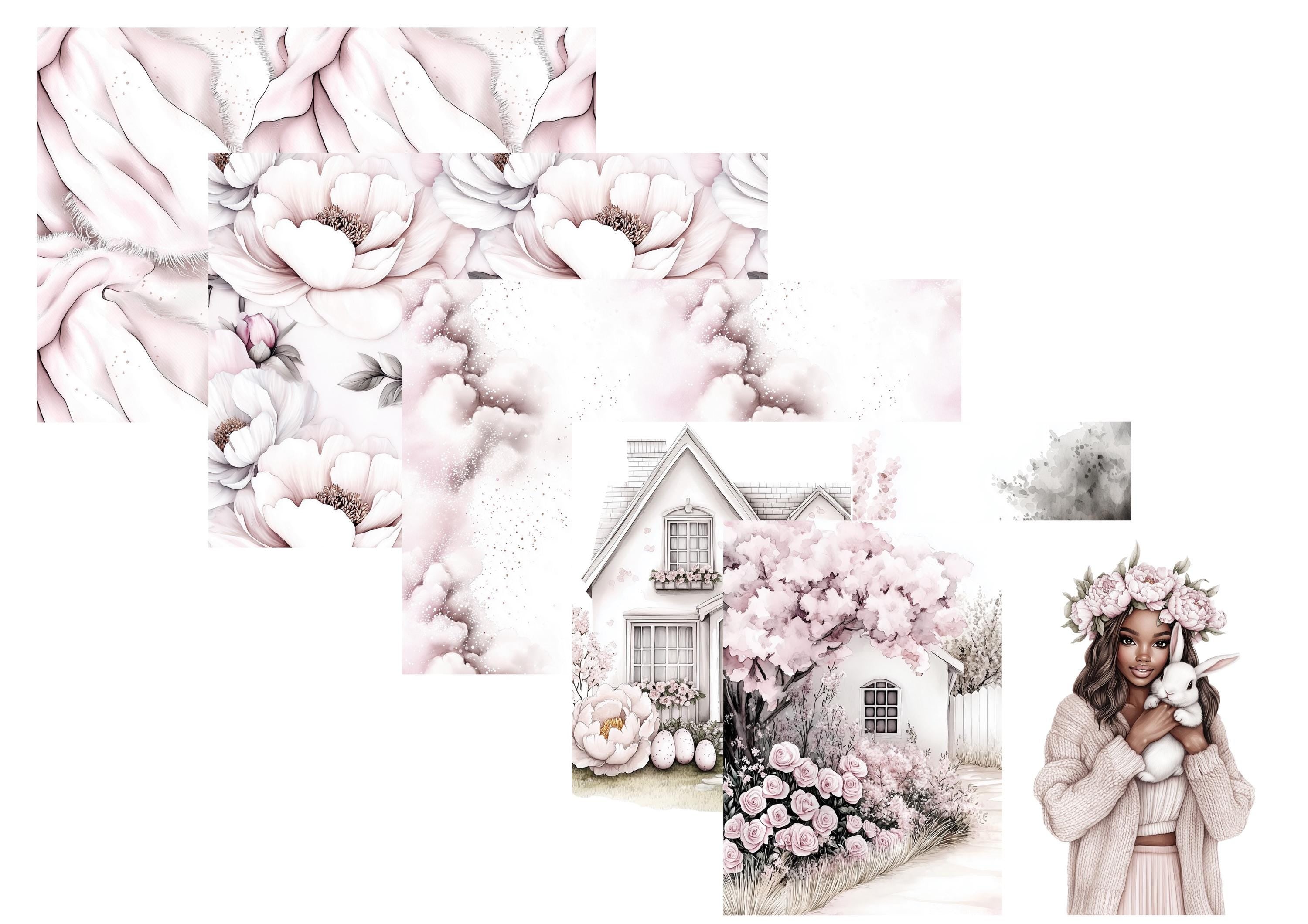 LovedbyGaby A4 journalpaper set Gentle easter