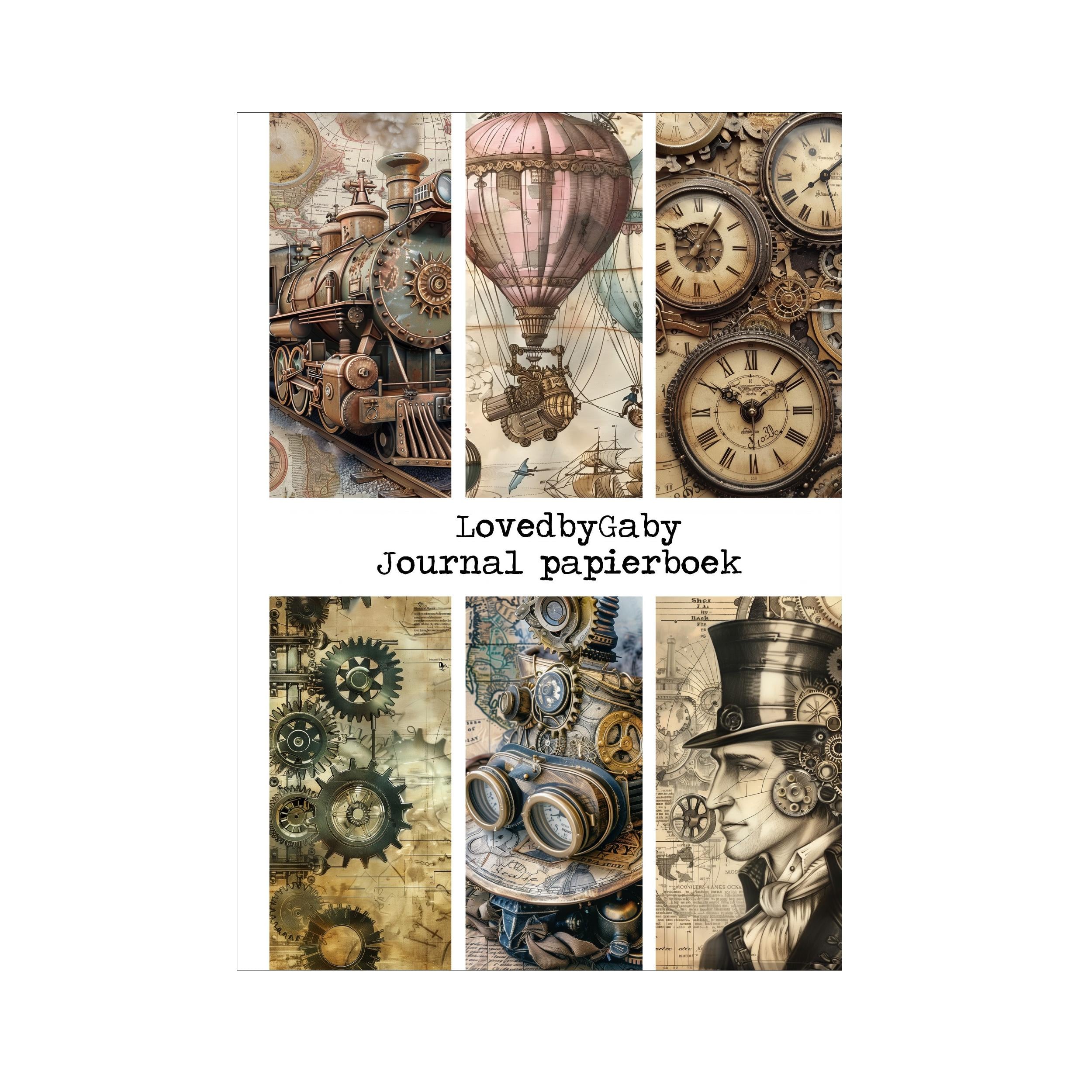 LovedbyGaby A5 journalpaper book Steampunk