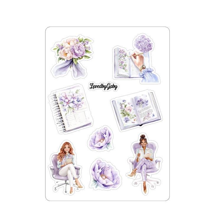 LovedbyGaby stickers Lilac planner