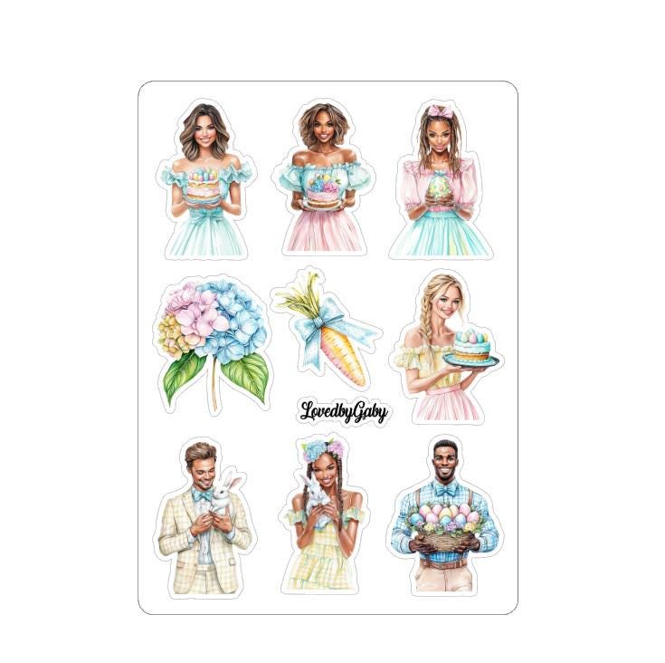 LovedbyGaby stickers pastel easter