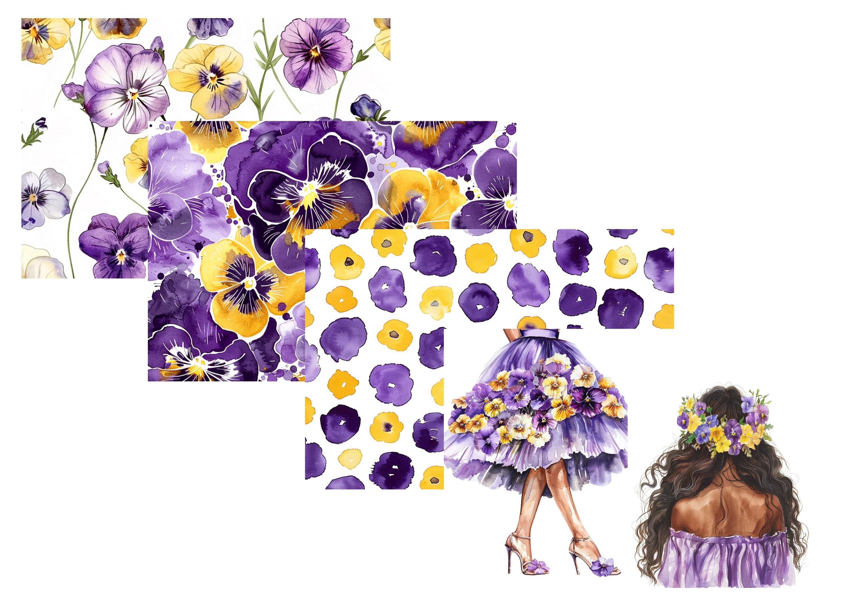 LovedbyGaby A4 journal paperset Pansy