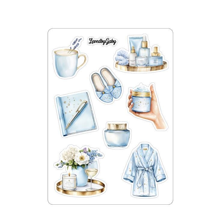 LovedbyGaby stickers evening routine