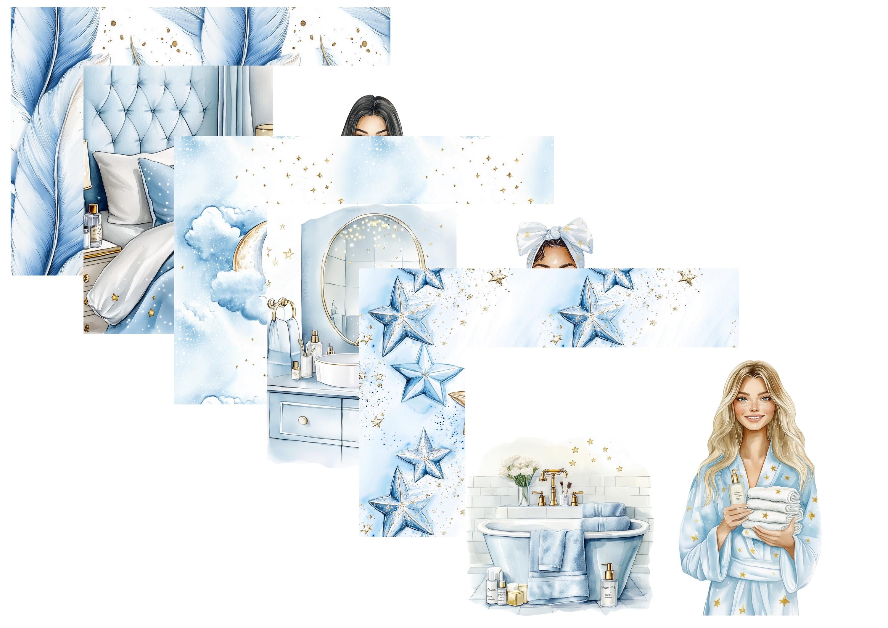 LovedbyGaby A4 journal paperset Evening routine