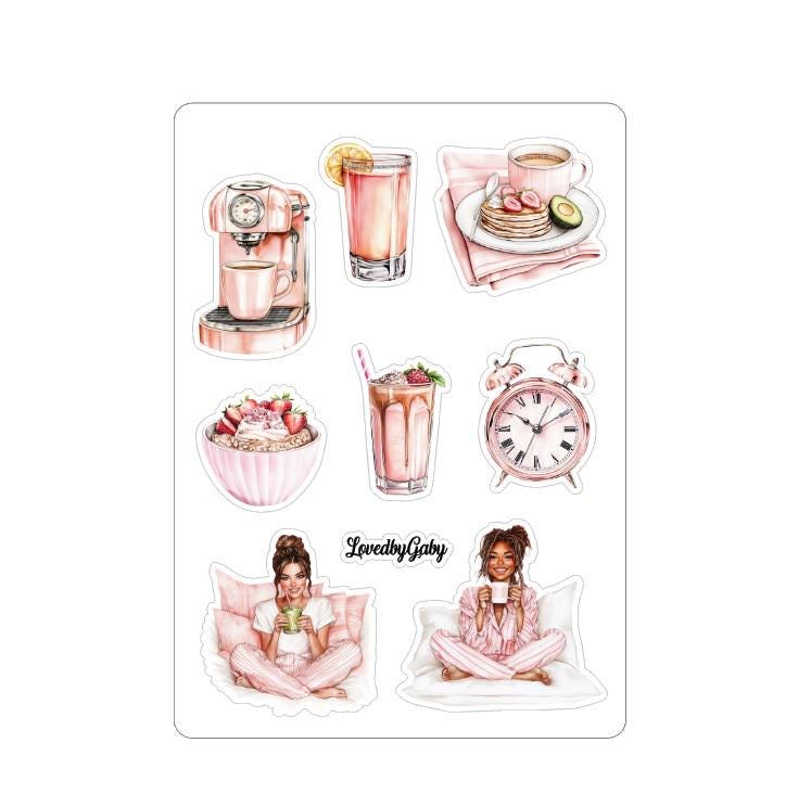 LovedbyGaby stickers morning routine