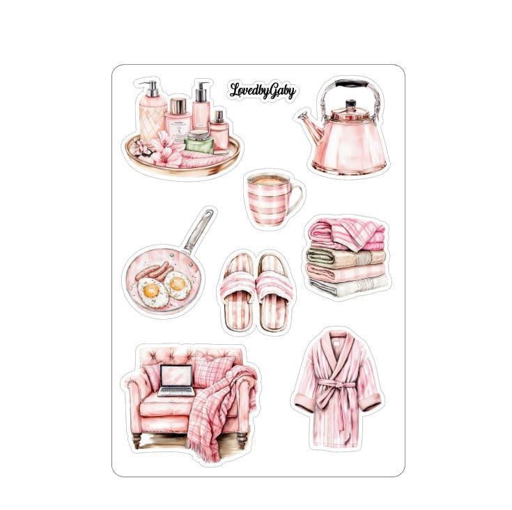LovedbyGaby stickers morning routine
