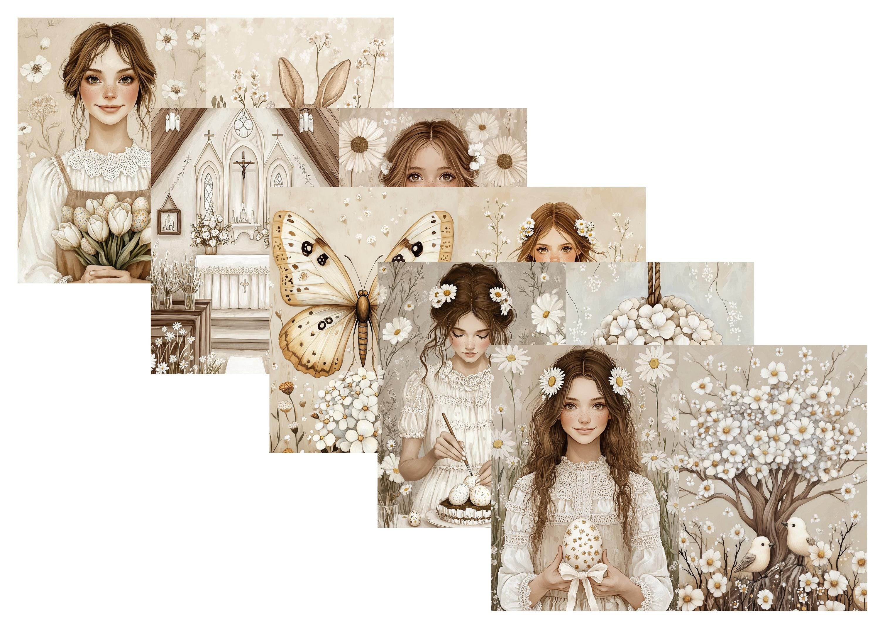 LovedbyGaby A4 journalpaper set Country easter
