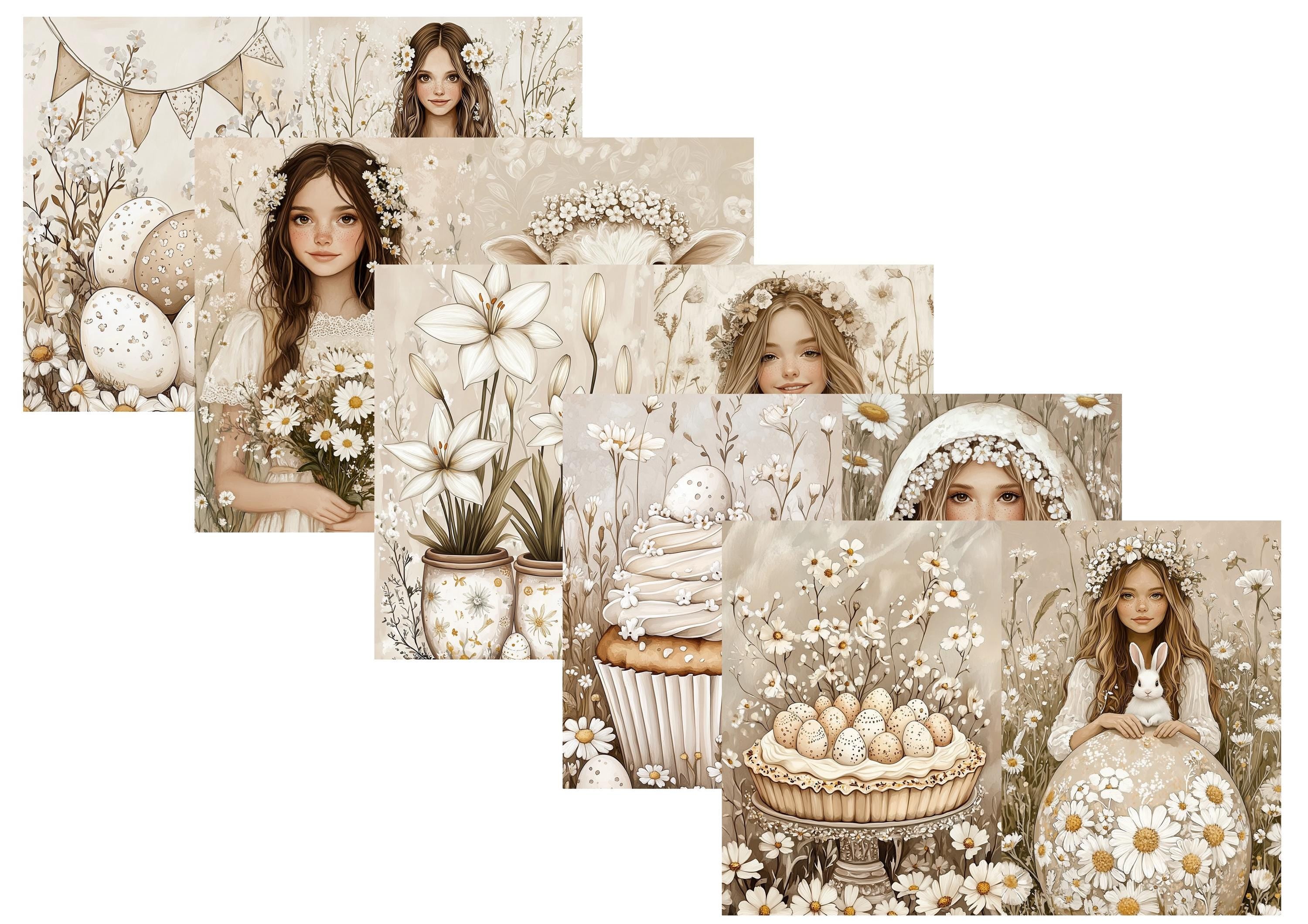 LovedbyGaby A4 journalpaper set Country easter