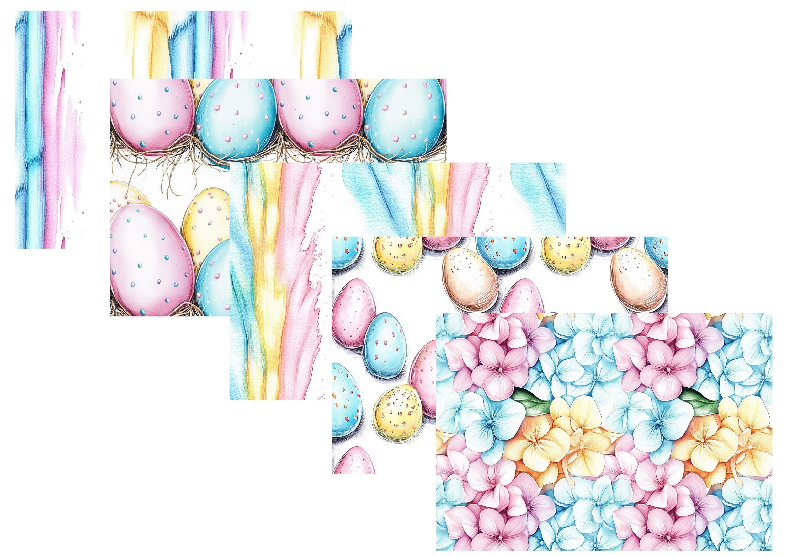 LovedbyGaby A4 journal paperset Pastel easter backgrounds