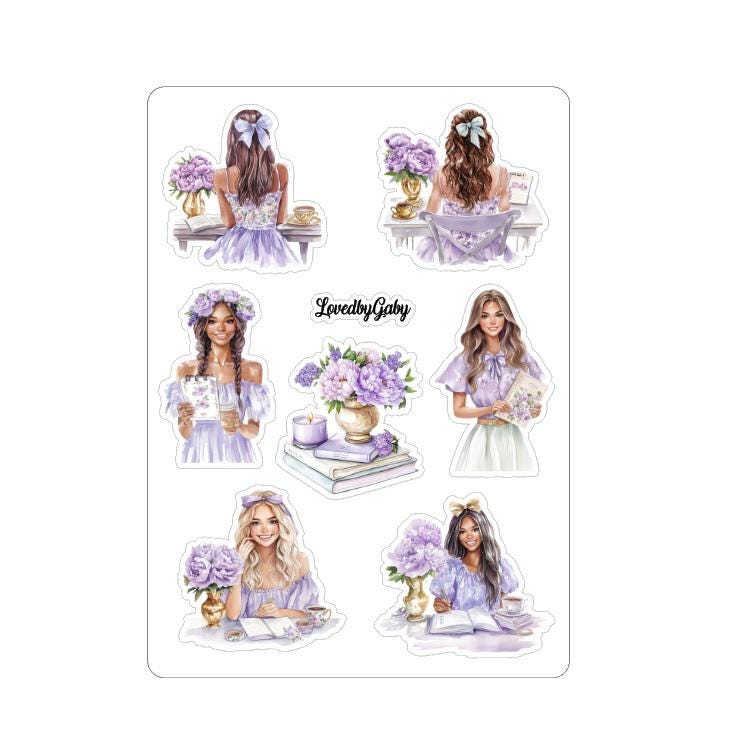 LovedbyGaby stickers Lilac planner
