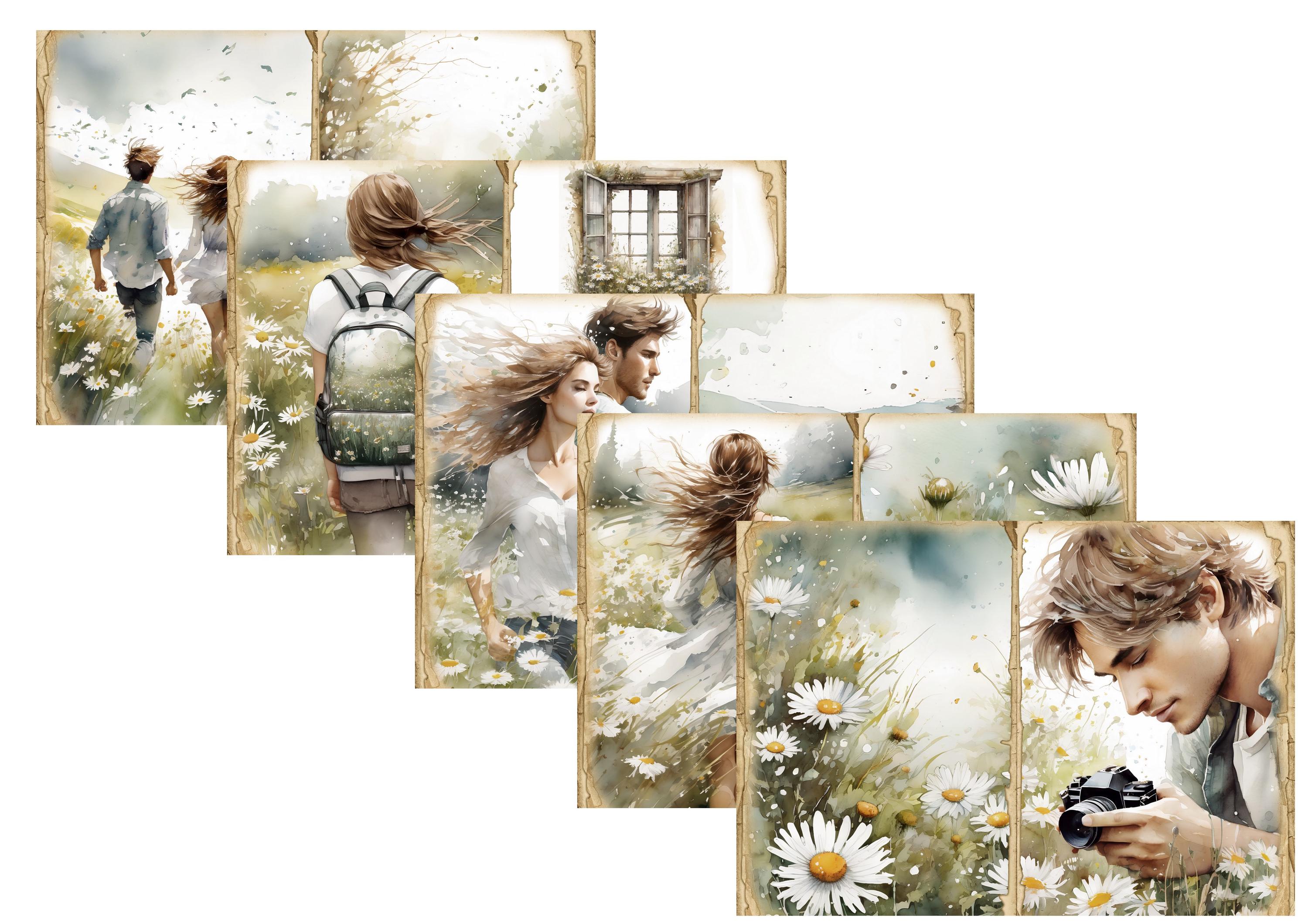 LovedbyGaby A4 journalpaper set Daisies life