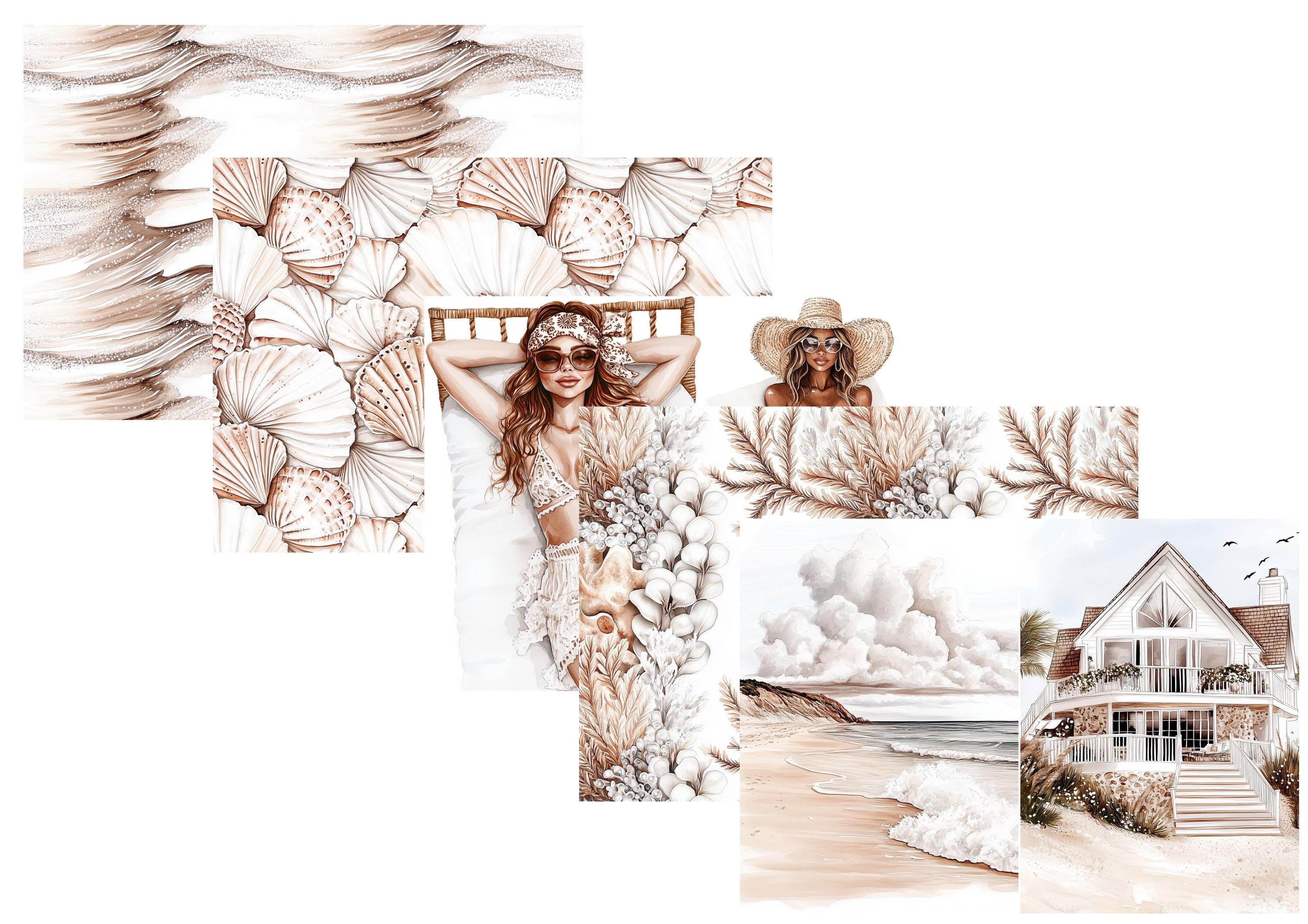 LovedbyGaby A4 journal paperset day at the beach