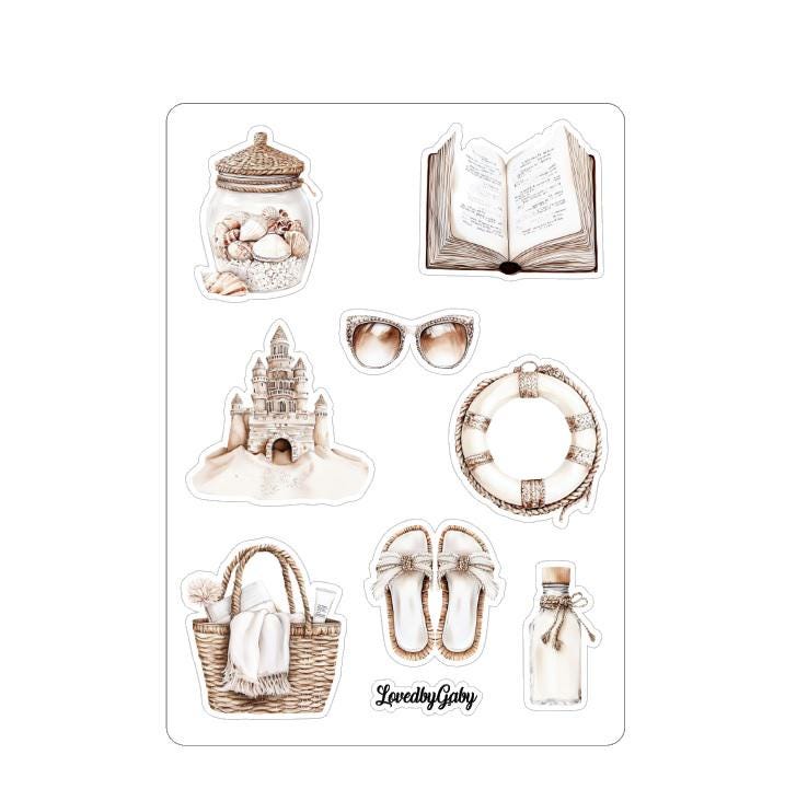 LovedbyGaby stickers day at the beach