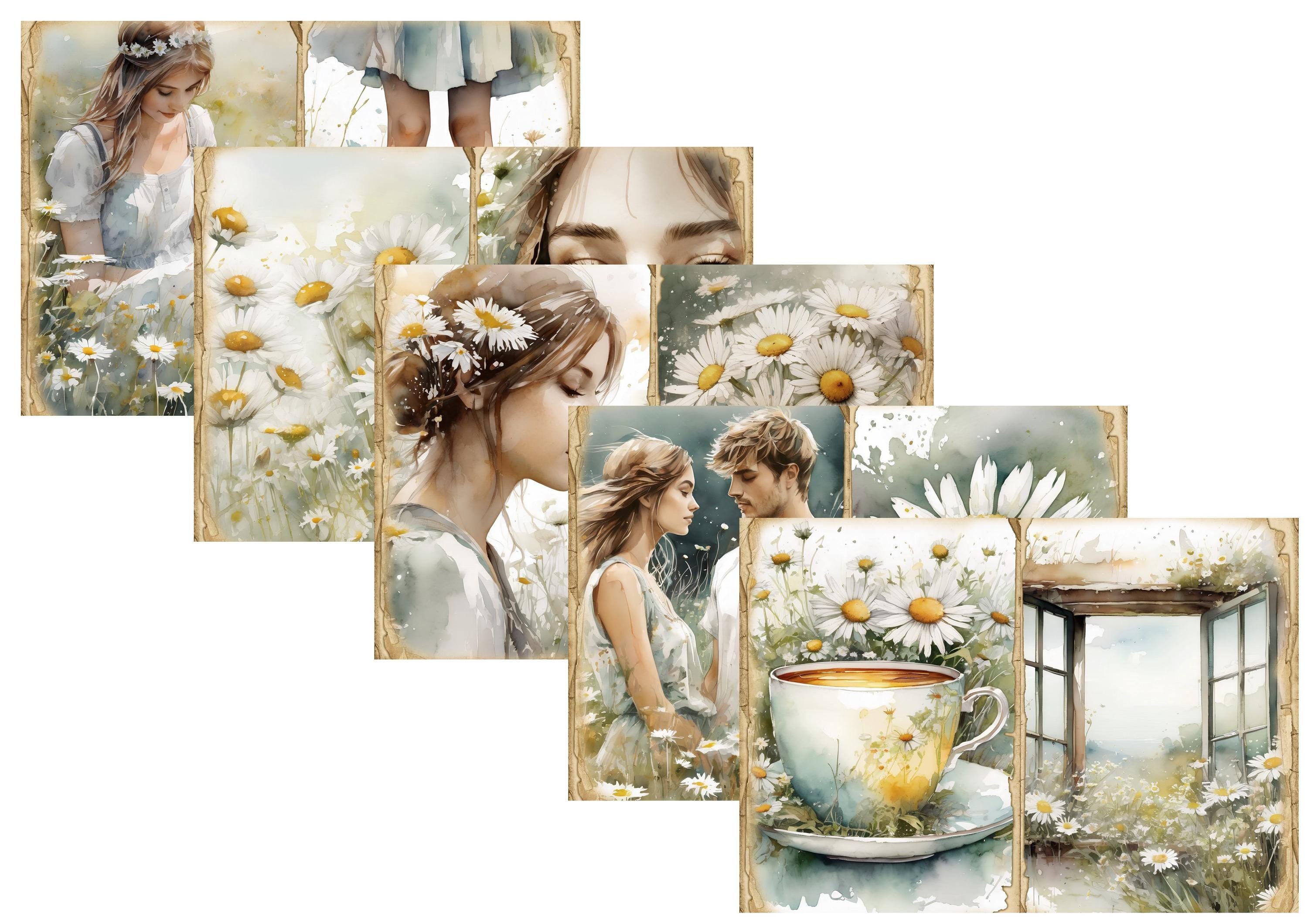 LovedbyGaby A4 journalpaper set Daisies life