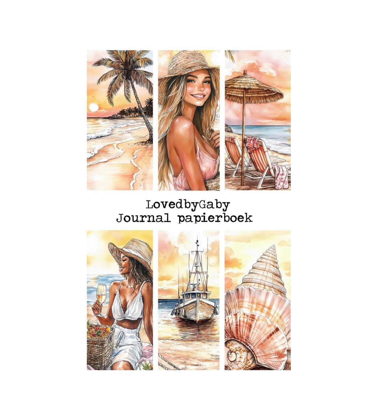 LovedbyGaby A5 journal paperbook Summerbeach