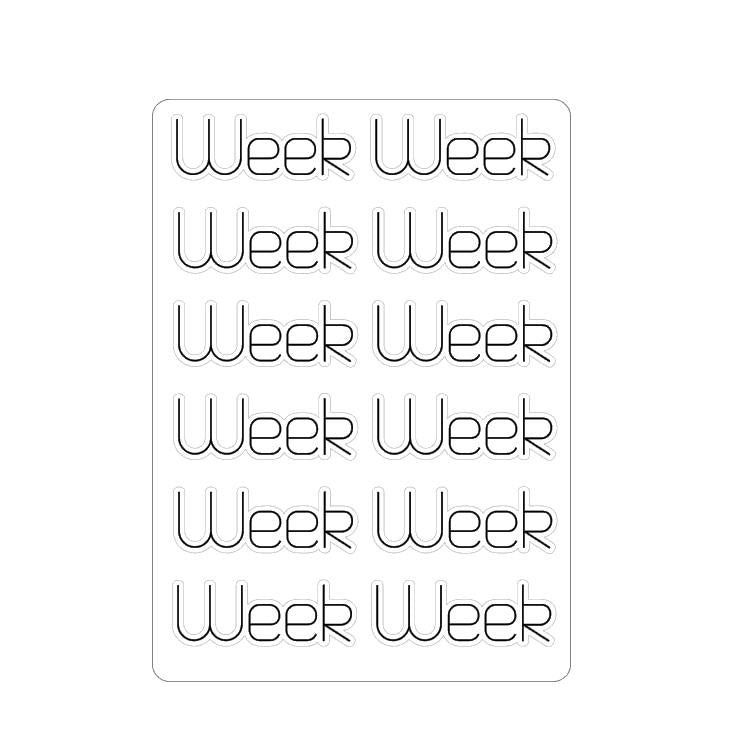 LovedbyGaby stickers bujo nummers, week en maand