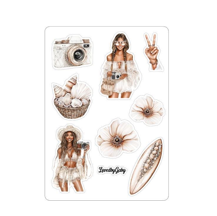 LovedbyGaby stickers day at the beach