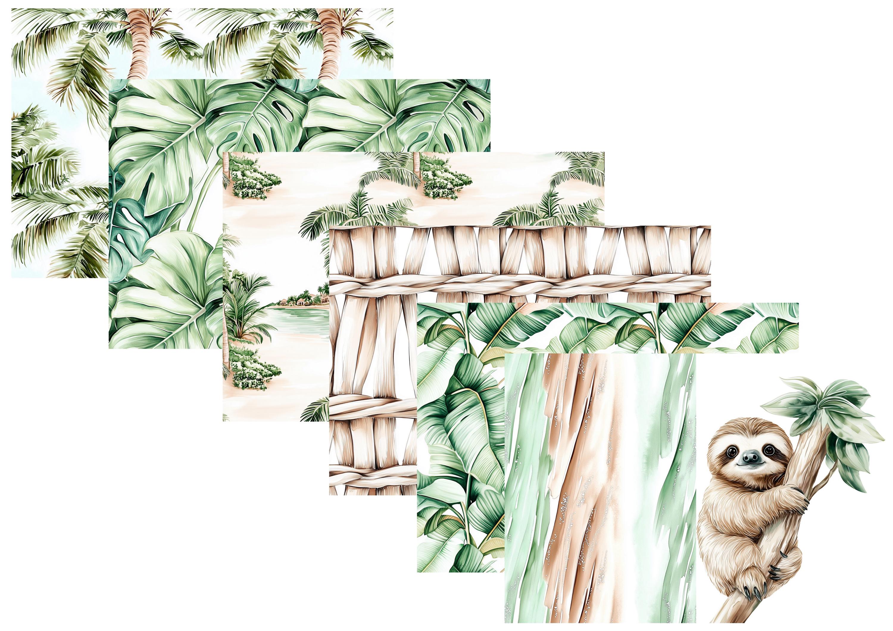 LovedbyGaby A4 journal paperset Tropical vibes