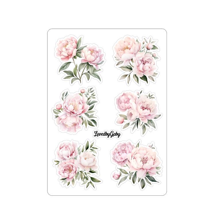 LovedbyGaby stickers Peonies