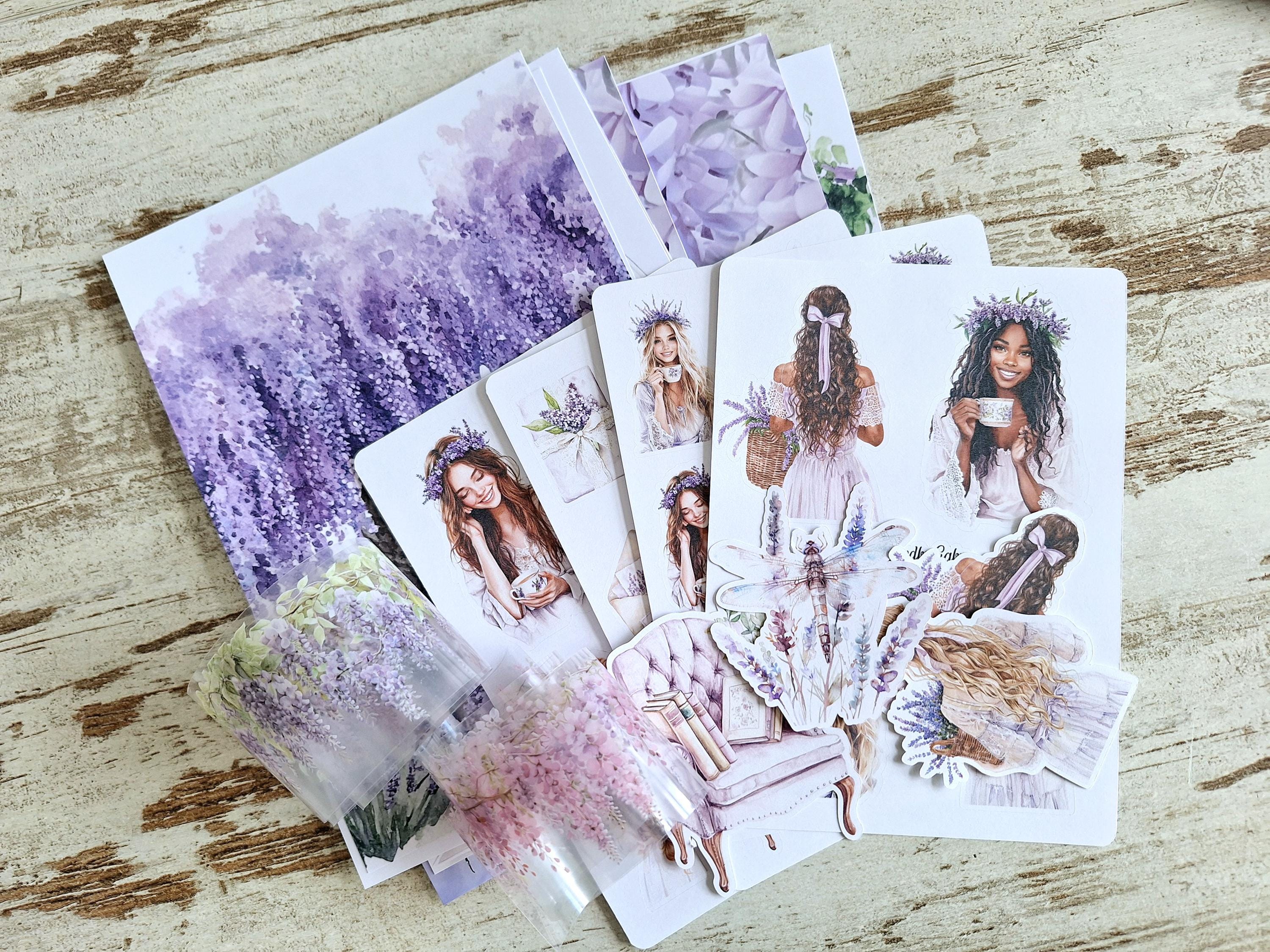 LovedbyGaby A5 journalpaper set Wisteria