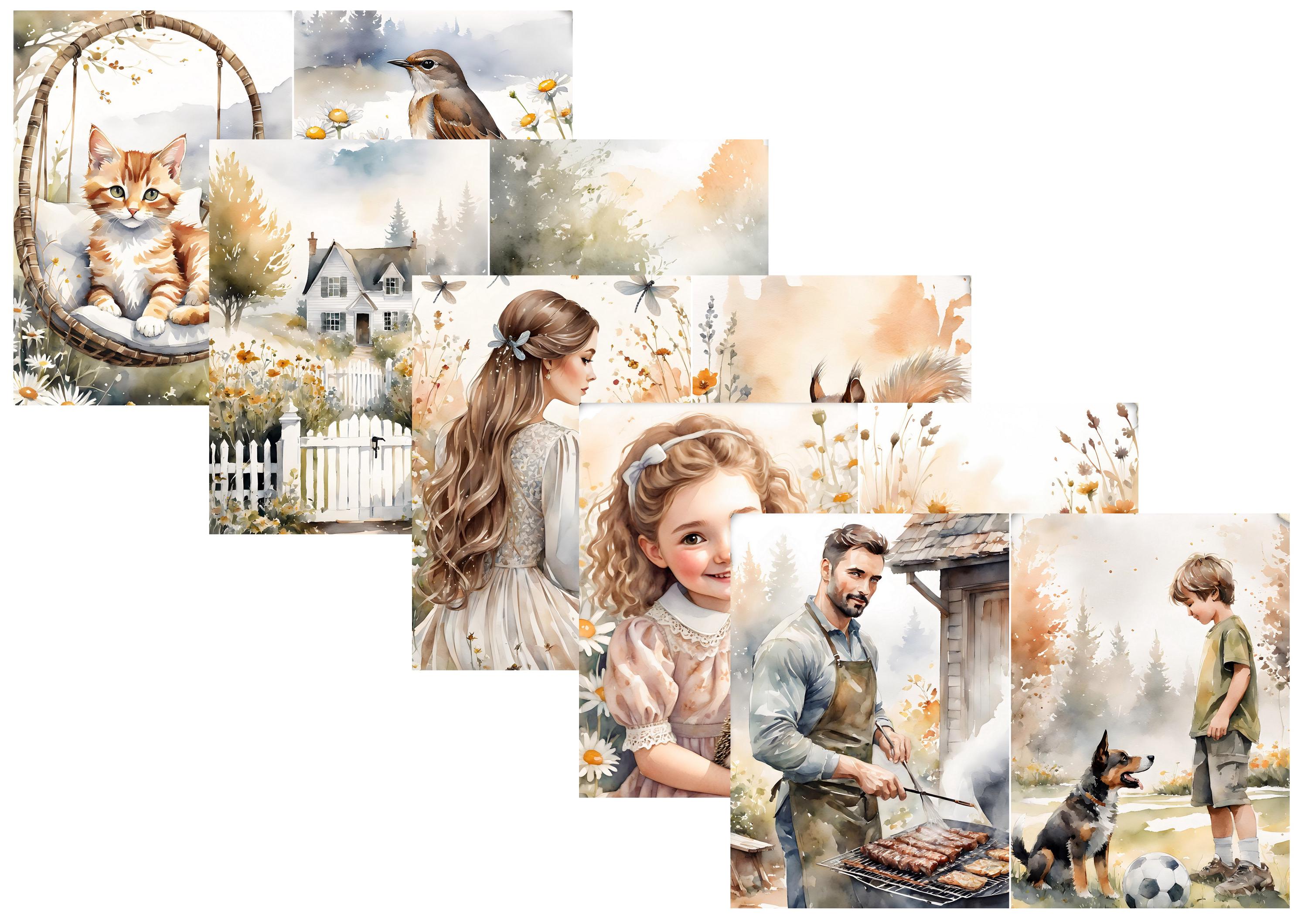LovedbyGaby A4 journalpaper set Country life