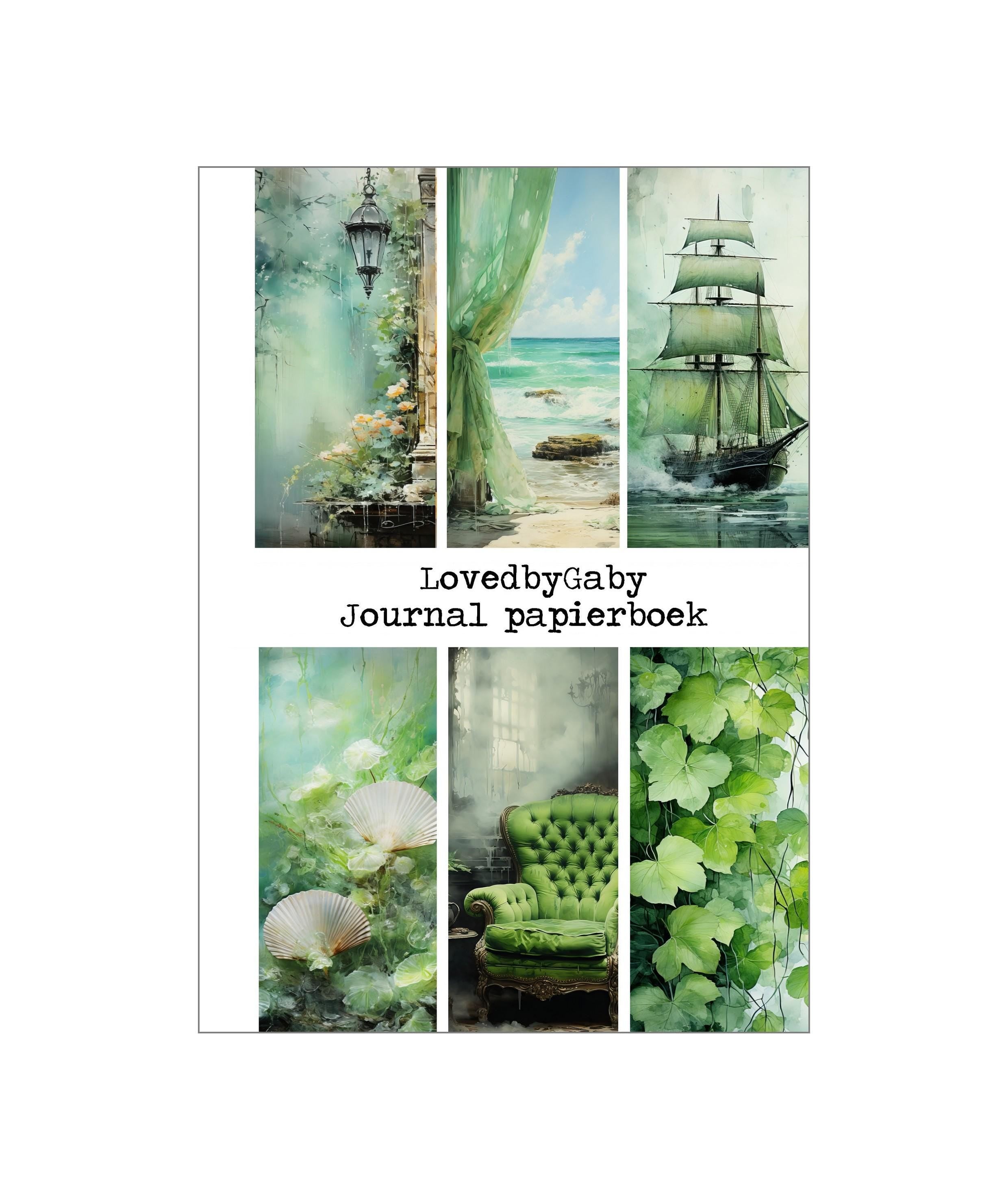 LovedbyGaby A5 journalpaper book Green\Yellow